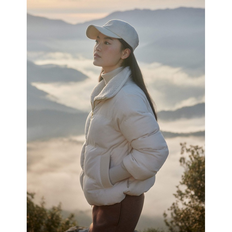 Brackley Cord Puffer Jacket – Birch