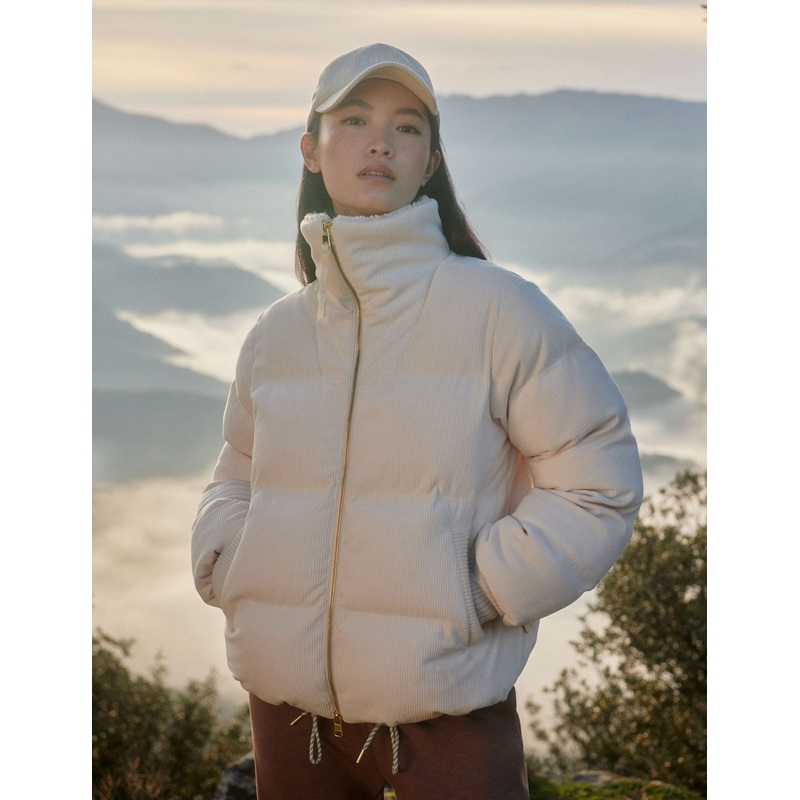 Brackley Cord Puffer Jacket – Birch