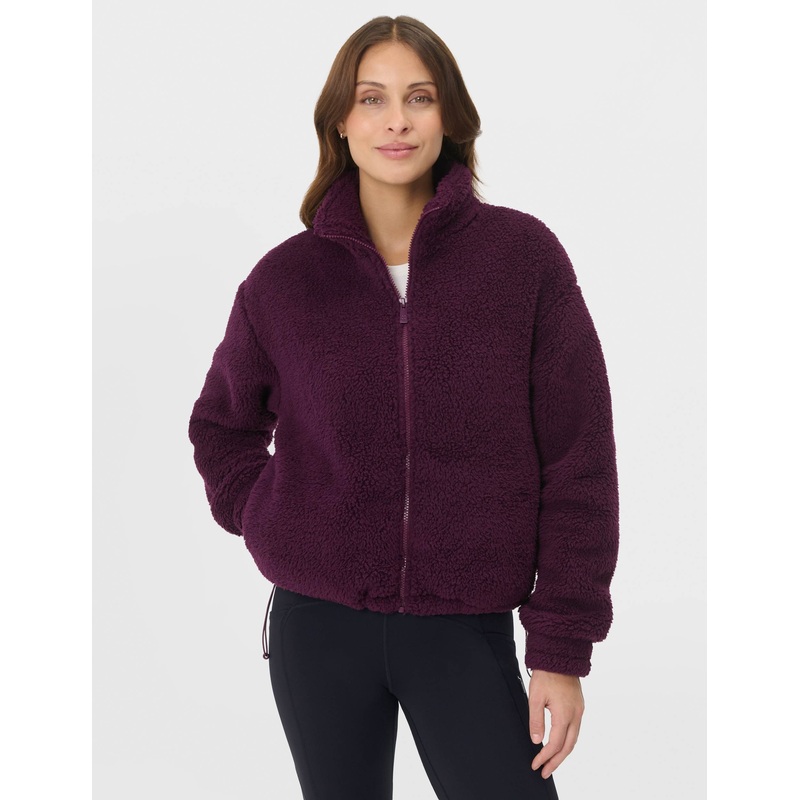 Canyon Fleece Zip Up – Plum Purple