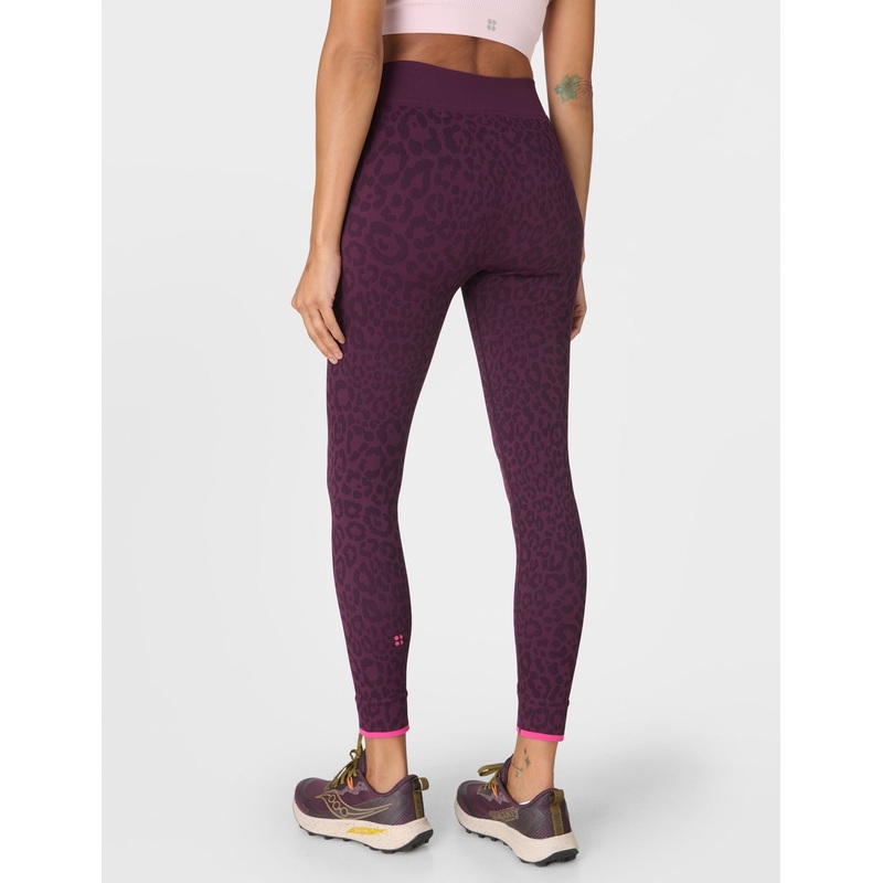 Animal Base Layer Legging – Purple Leo Jacquard
