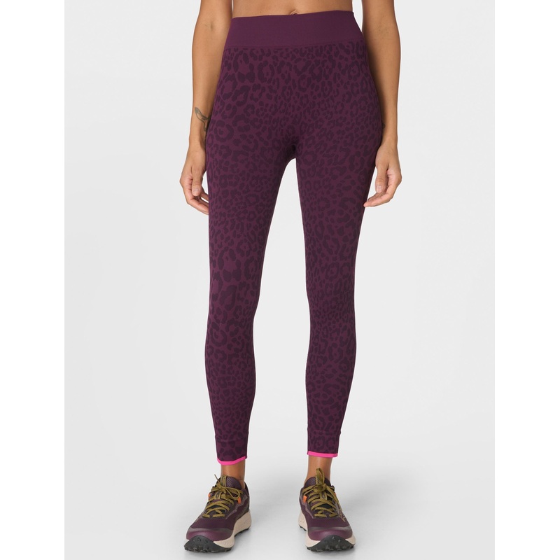 Animal Base Layer Legging – Purple Leo Jacquard