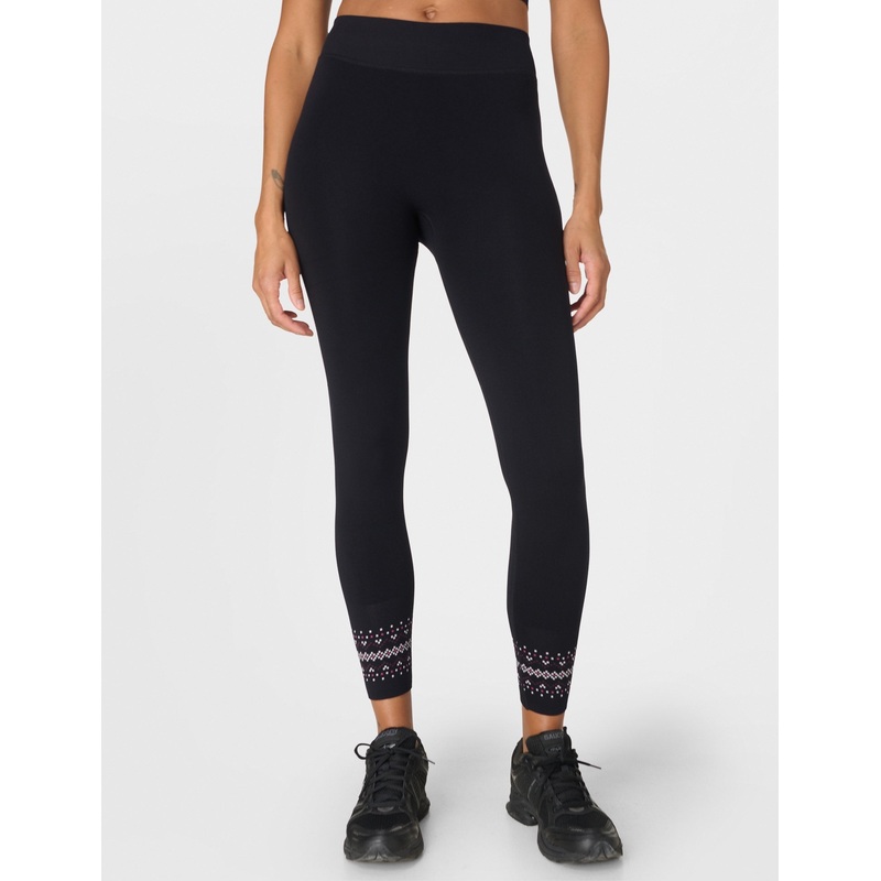 Fairisle Novelty Base Layer Legging – Black Fairisle Jacquard