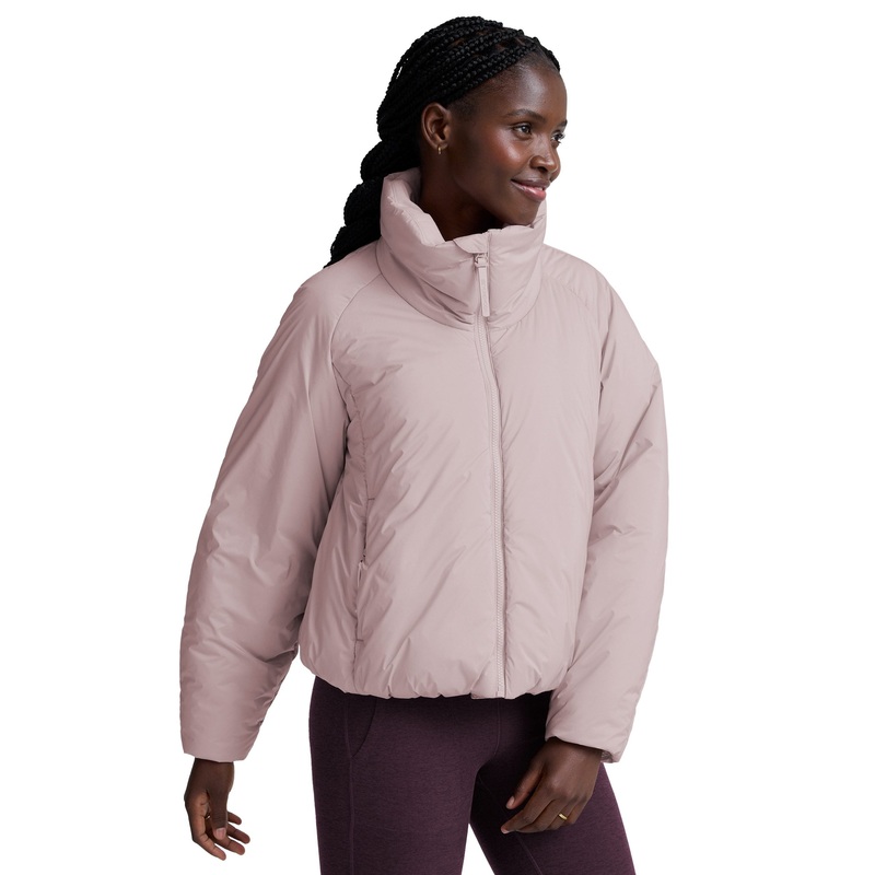 Warm Up Puffer Jacket – Pale Pink