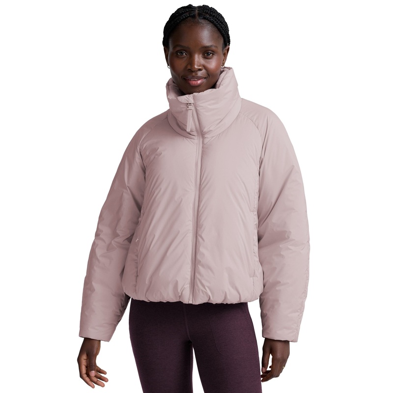 Warm Up Puffer Jacket – Pale Pink