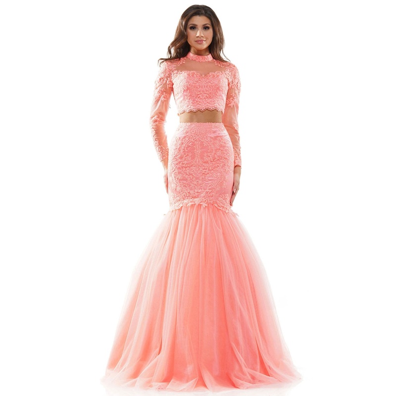 Colors Dress 2507 Dress Hot Coral
