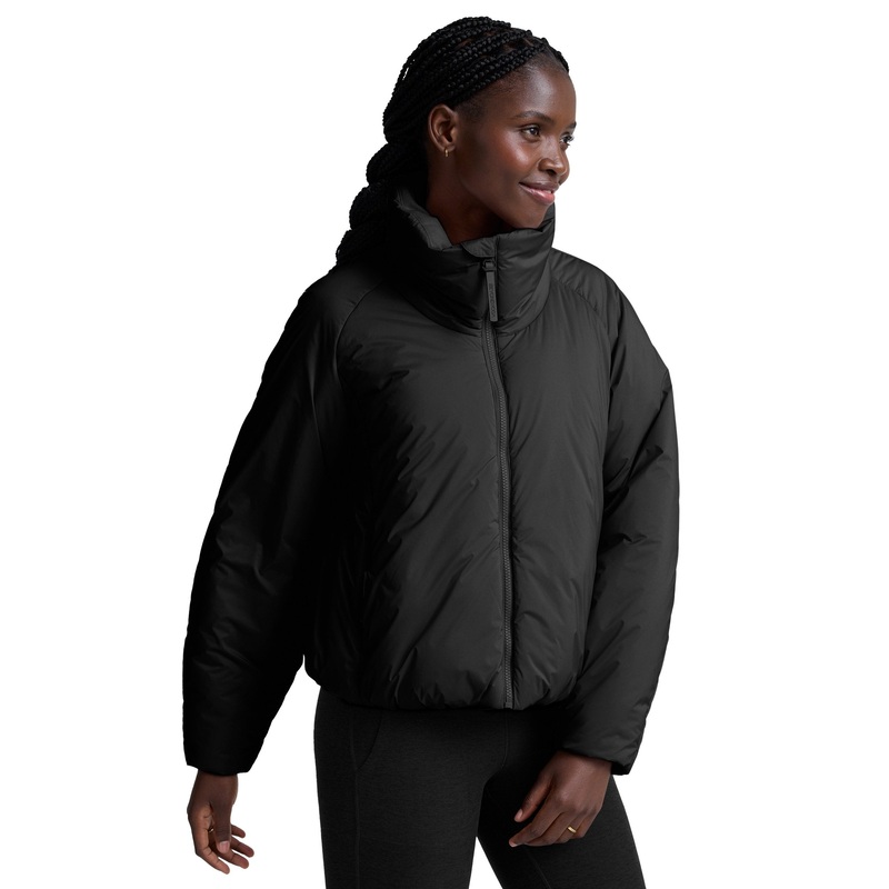 Warm Up Puffer Jacket – Black