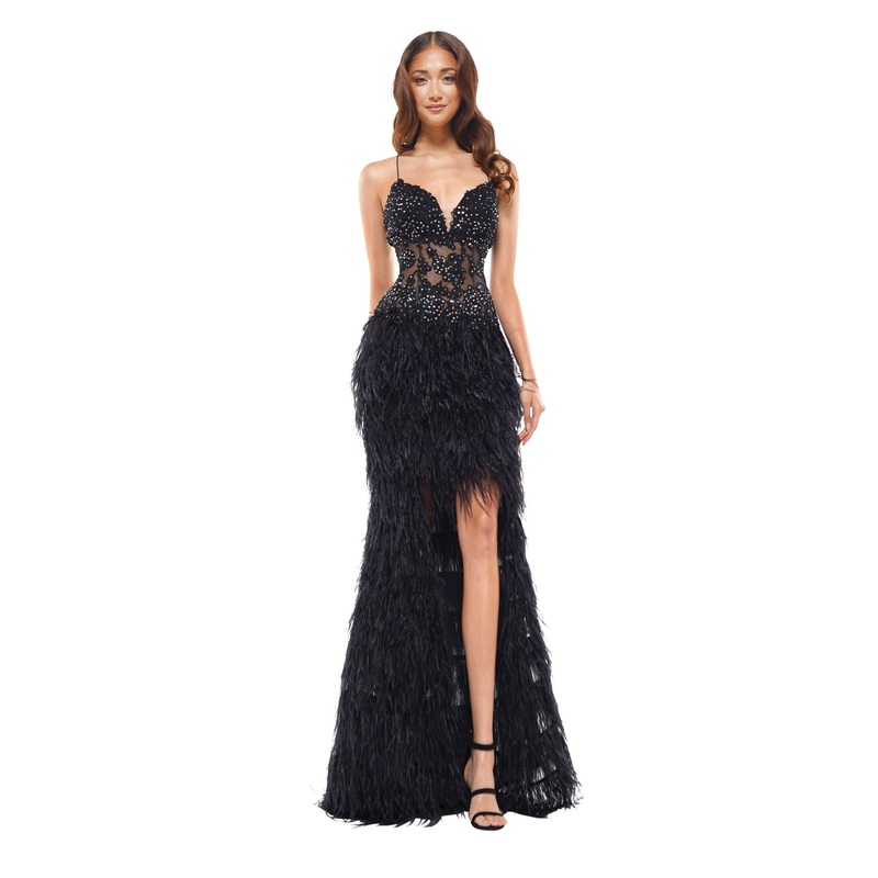 Colors Dress J134 Dress Black