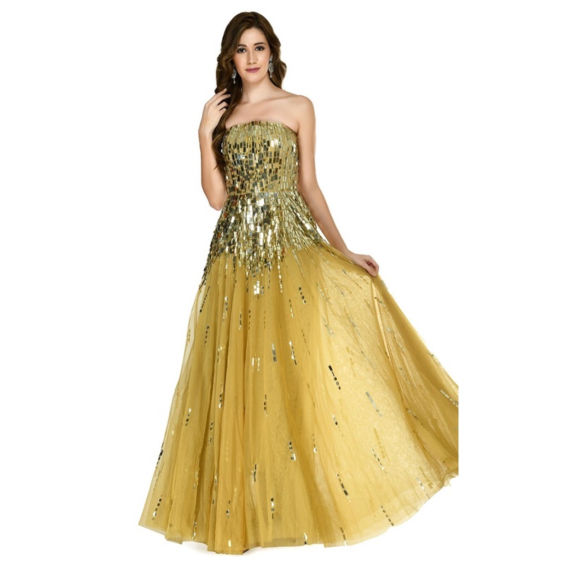 Couture Fashion by FG CF21220777 Dress Gold