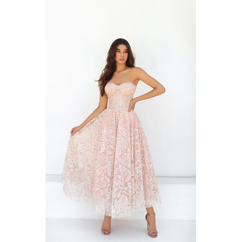 Tarik Ediz 51044CL Dress Vanilla