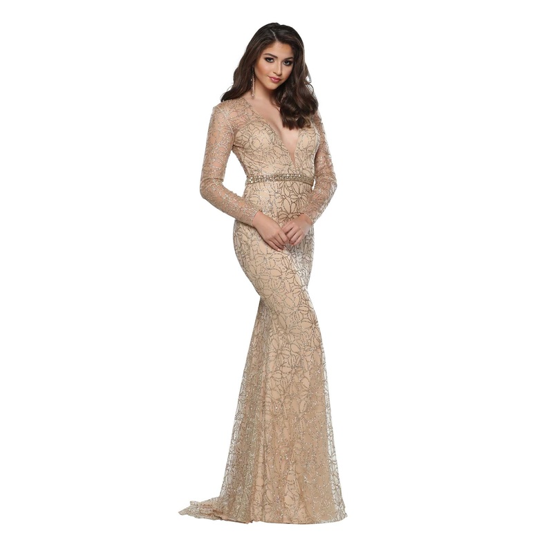 Zoey Grey 31446 Dress Gold/Nude