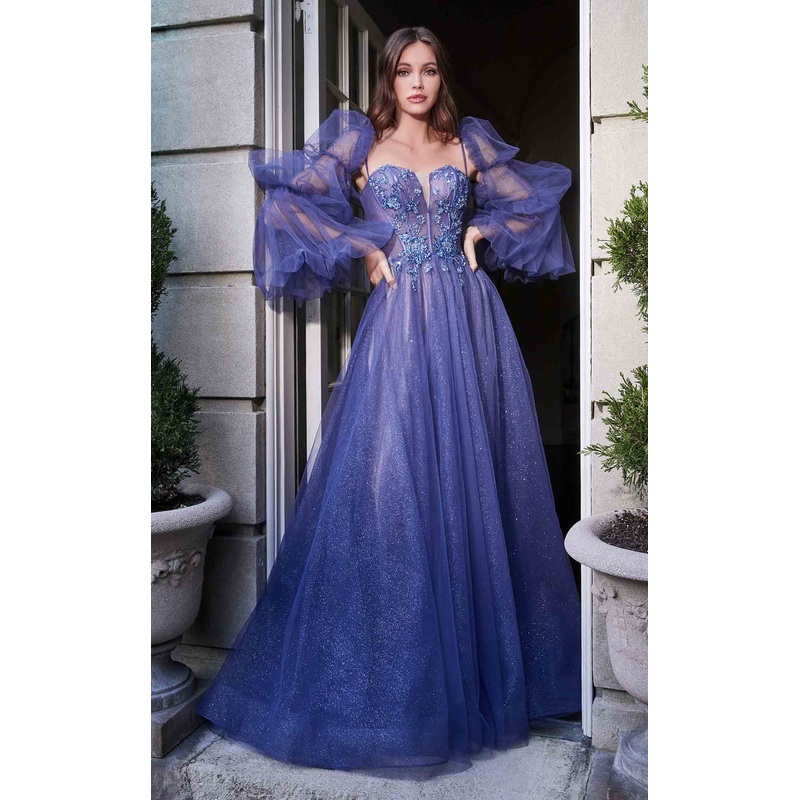 Cinderella Divine B709CL Dress Smoky Blue