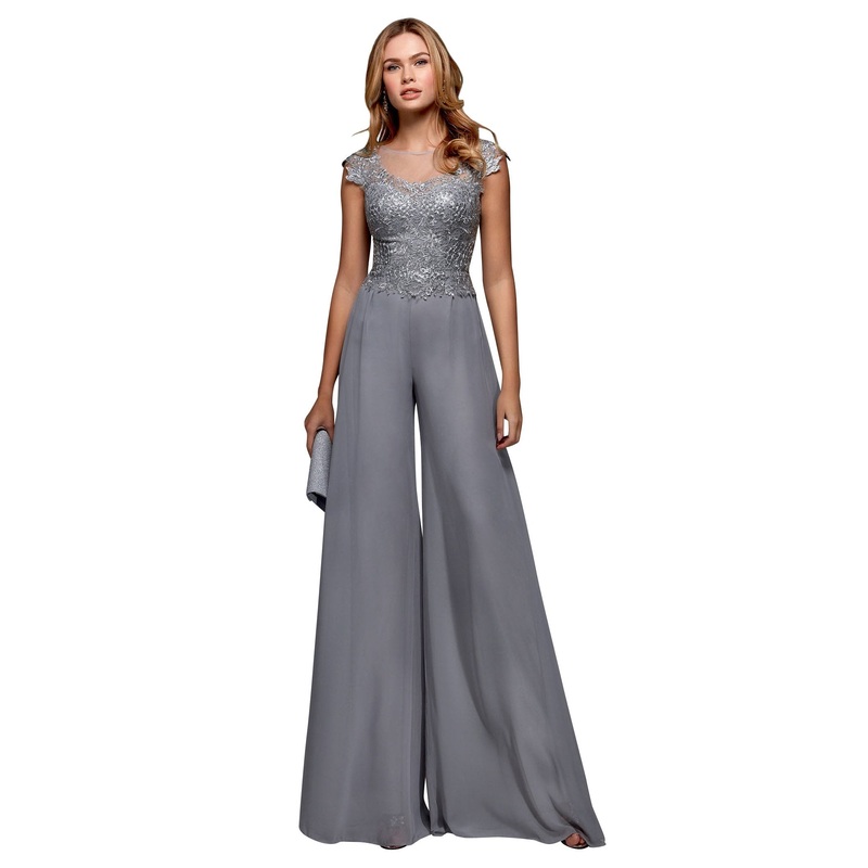 Alyce 27488CL Jumpsuit Silver