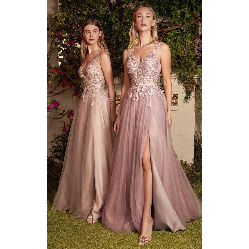 Andrea and Leo A1045CL Dress Nude-Blush