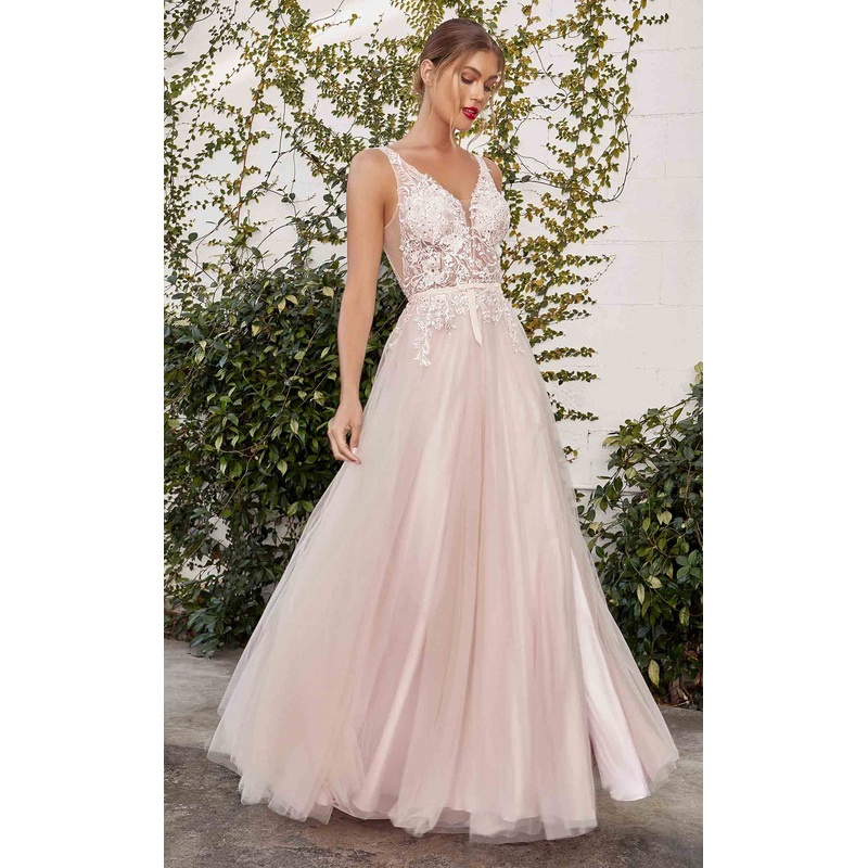 Andrea and Leo A1045CL Dress Nude-Blush