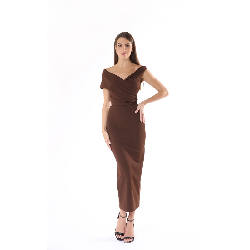 Zeena Zaki FW212201 Dress Brown