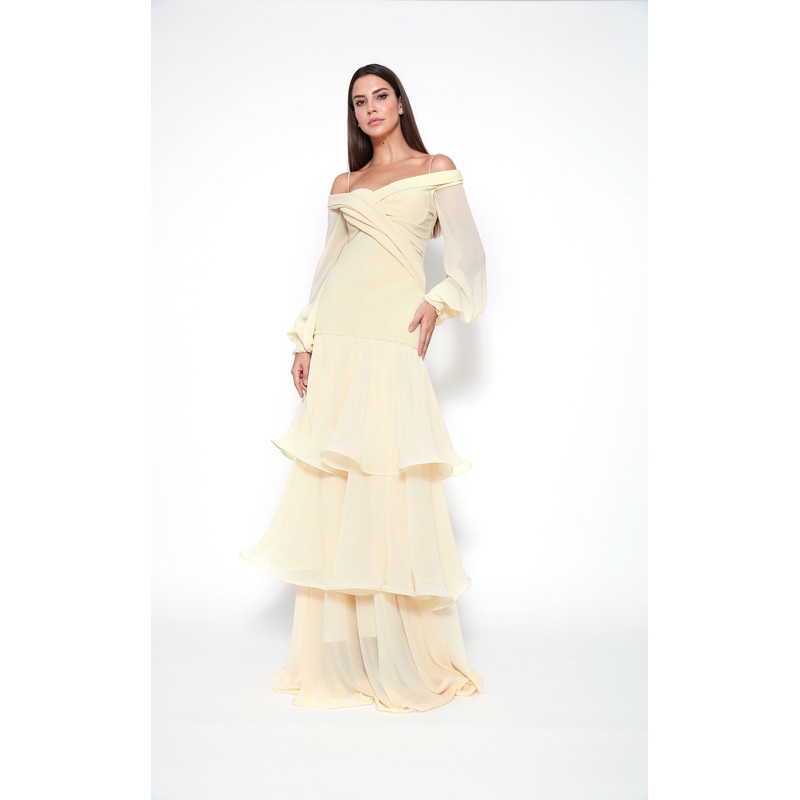 Zeena Zaki FW202106 Dress Yellow