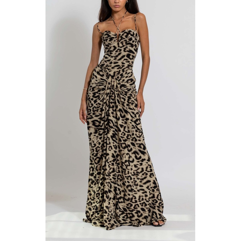 Zeena Zaki FW222323 Dress Tiger-Print