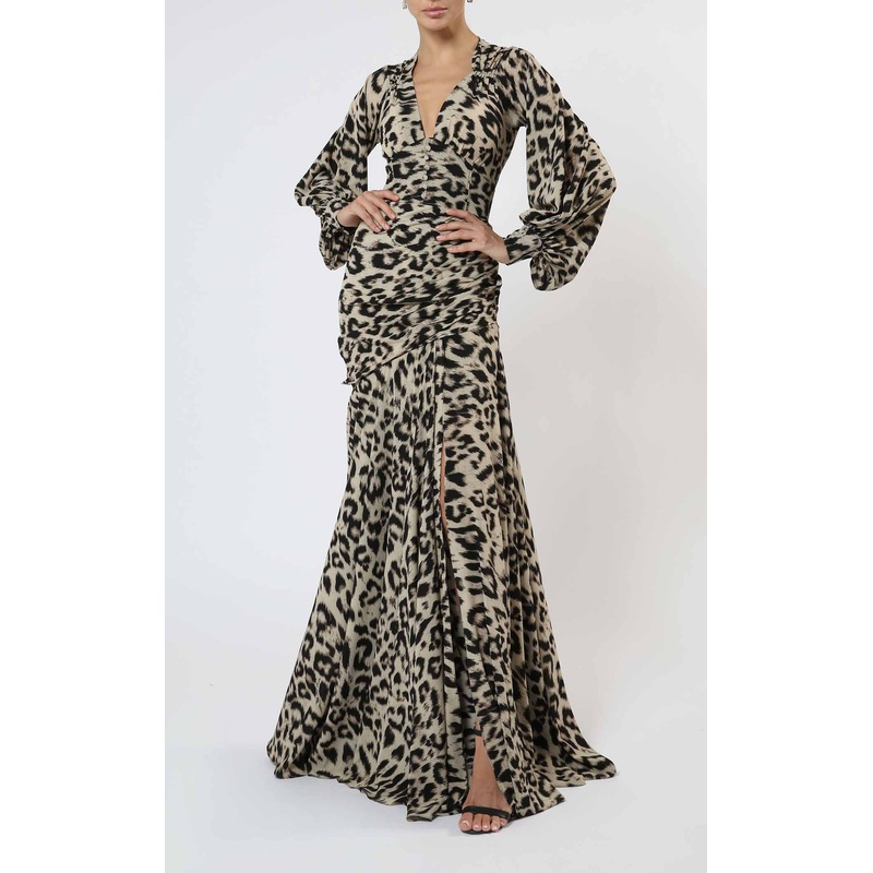 Zeena Zaki FW222313 Dress Tiger-Print