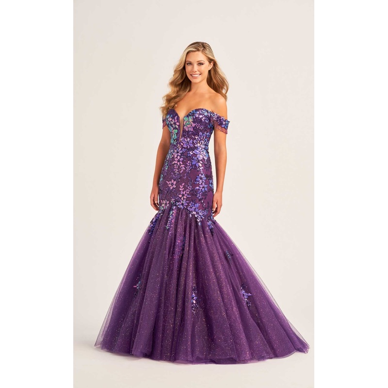 Ellie Wilde EW35219 Dress Dark Purple