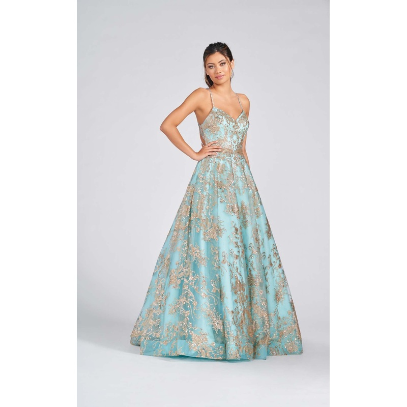 Colette CL12201 Dress Aqua-Gold
