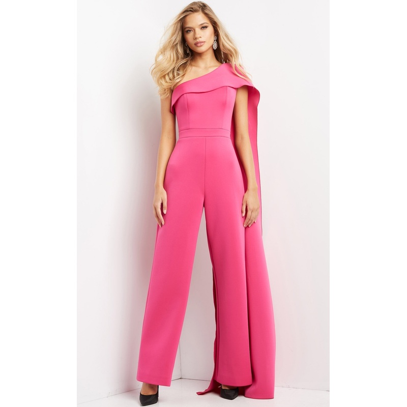 Jovani 07939 Jumpsuit Deep-Pink