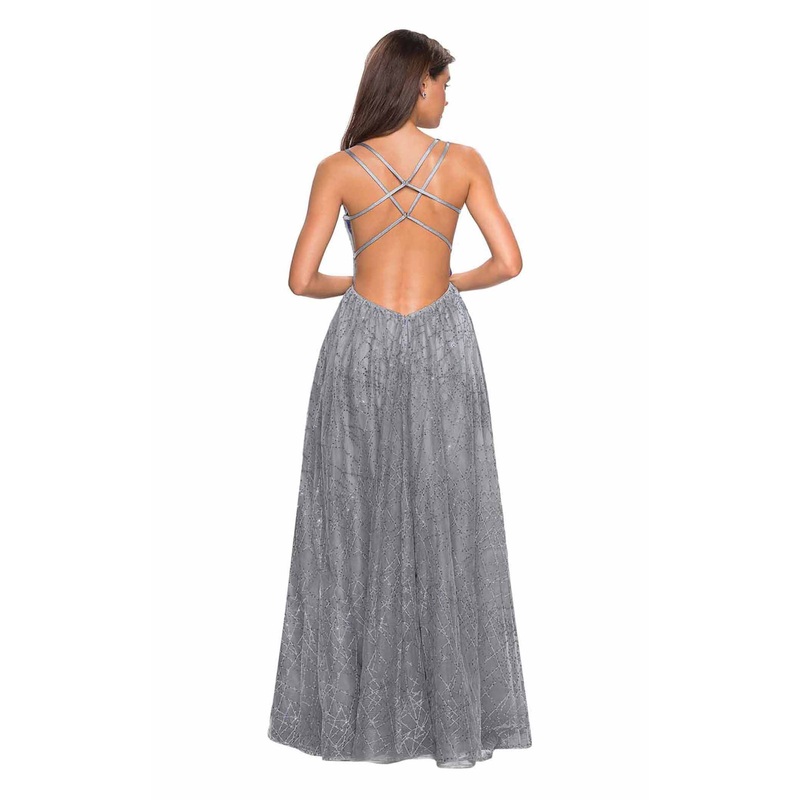 La Femme 27715 Dress Silver