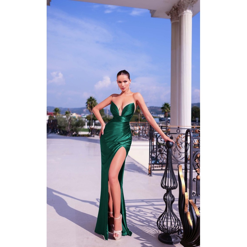 Tina Holly Couture TT009B Dress Emerald Green