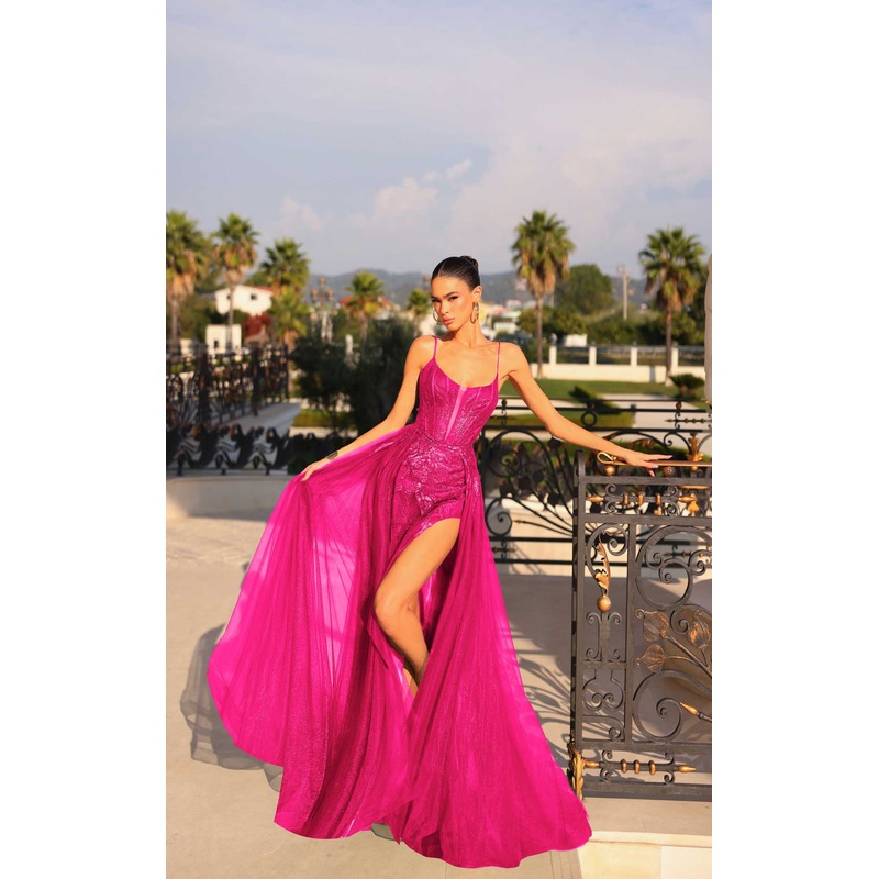 Tina Holly Couture TY303 Dress Crystal Blue