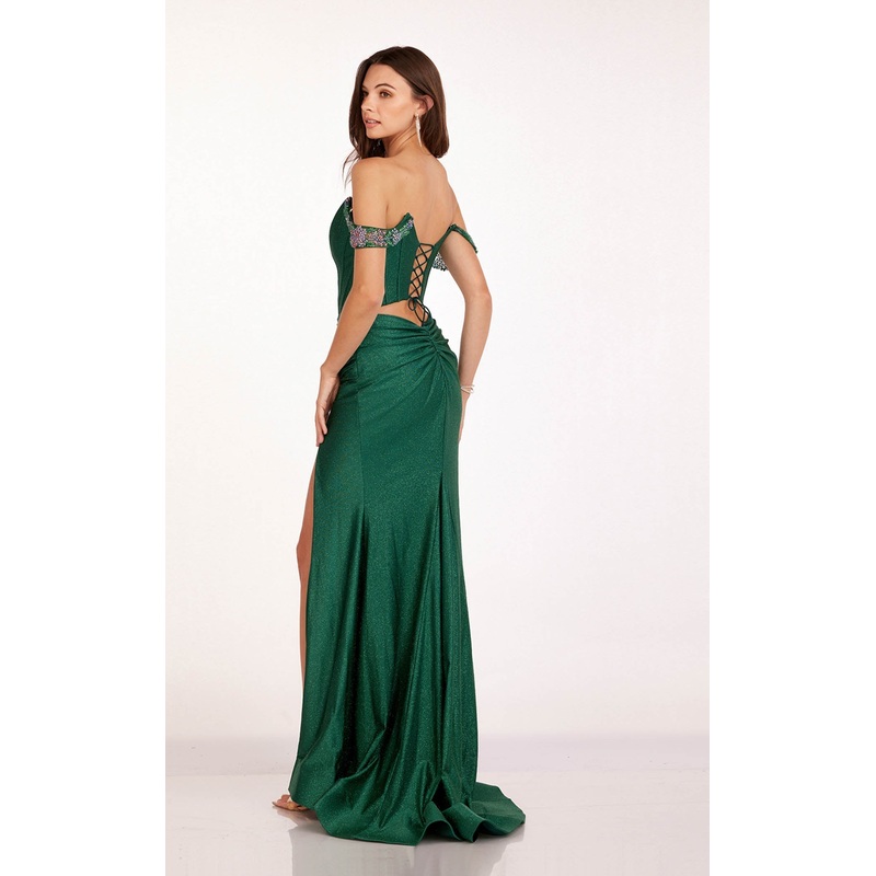 Abby Paris 90220CL Dress Emerald