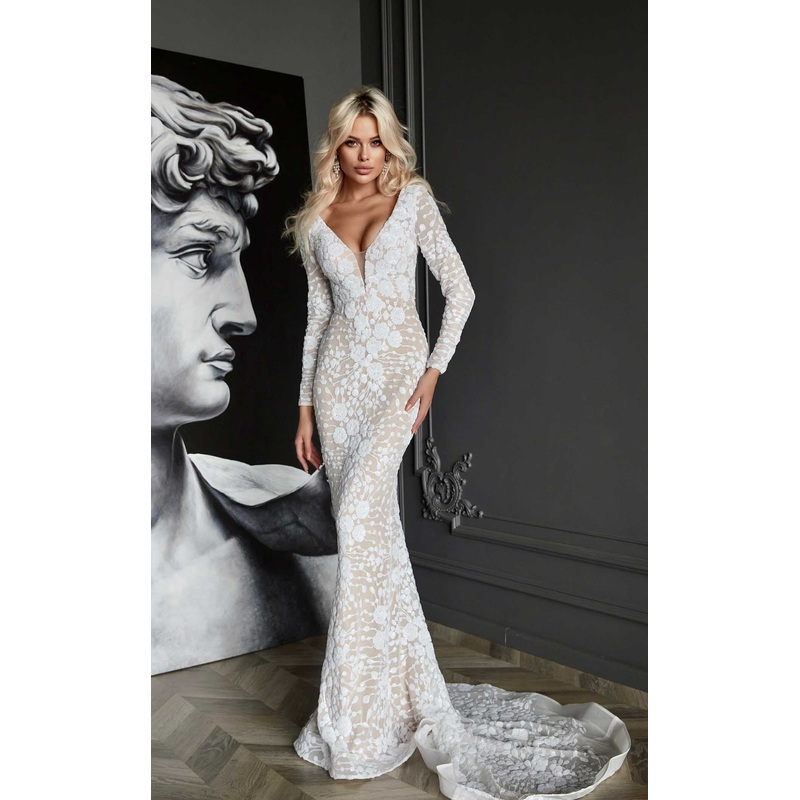 Tina Holly Couture BB023CL Dress White-Ivory