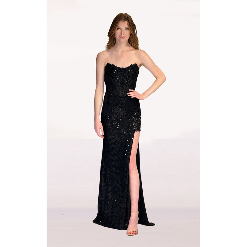 Abby Paris 90269 Dress Black