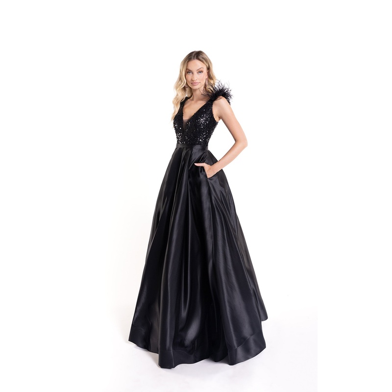 Abby Paris 90178 Dress Black