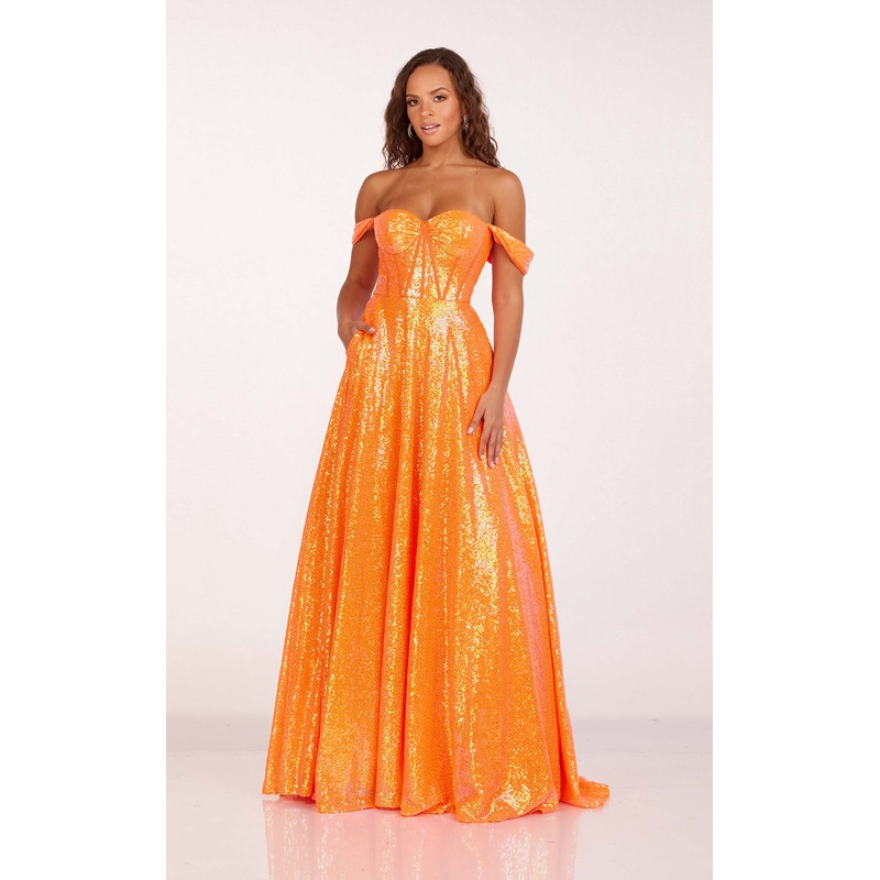 Abby Paris 90223 Dress Orange