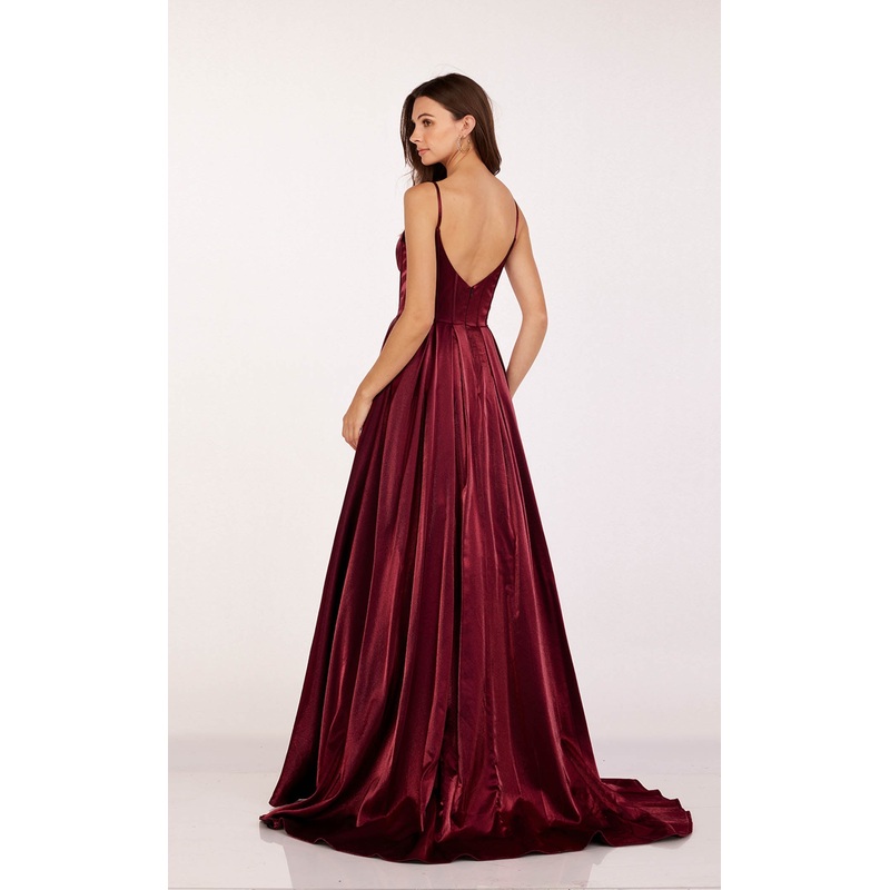 Abby Paris 90224 Dress Claret