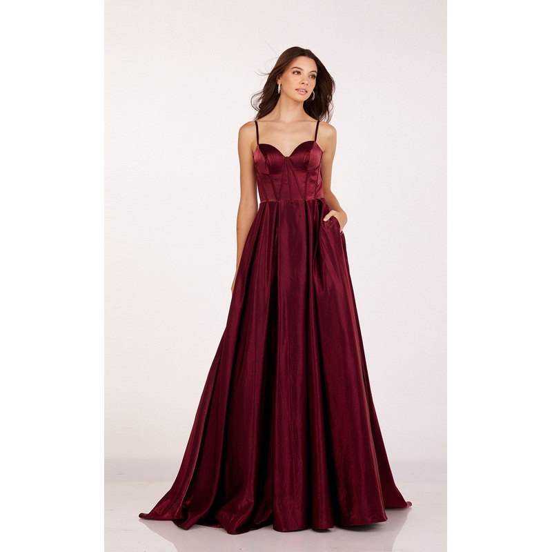 Abby Paris 90224 Dress Claret