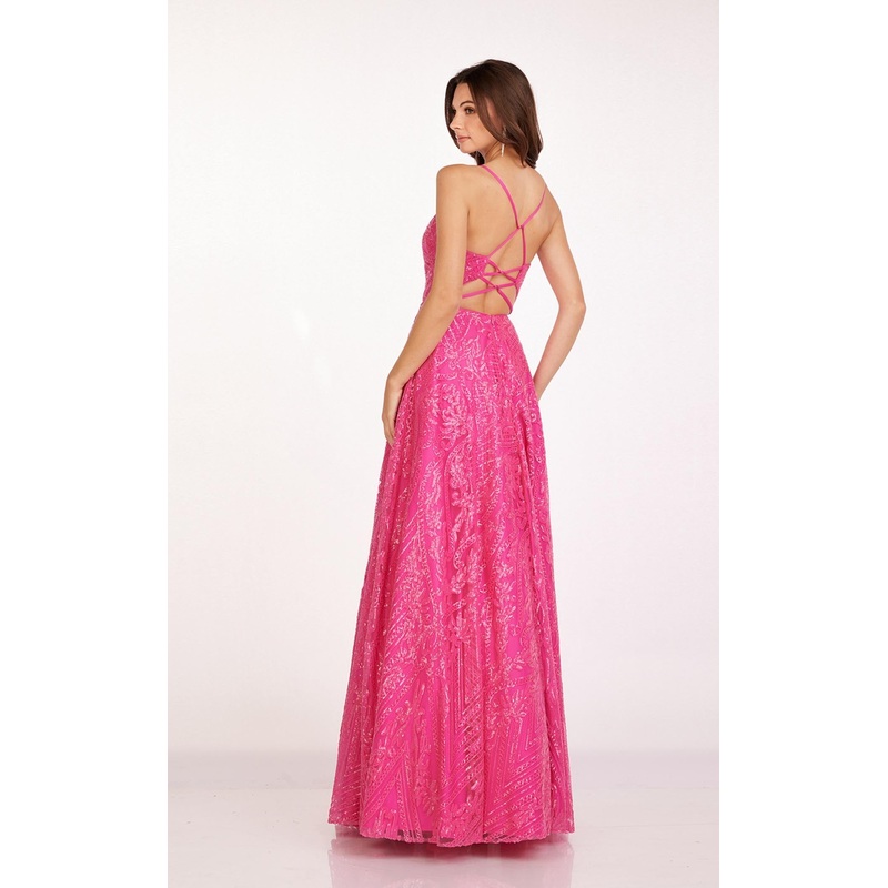 Abby Paris 90243 Dress Fuchsia