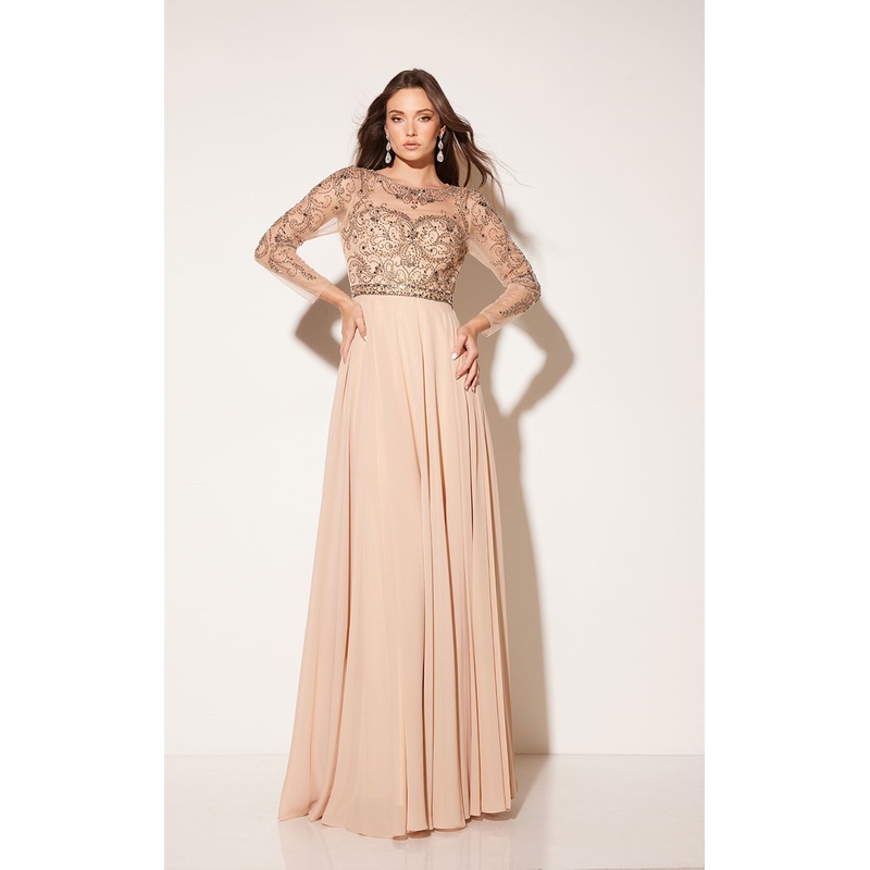 Abby Paris 96045W Dress Beige