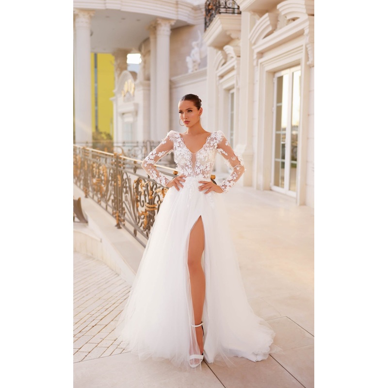 Tina Holly Couture TF318 Dress Off White