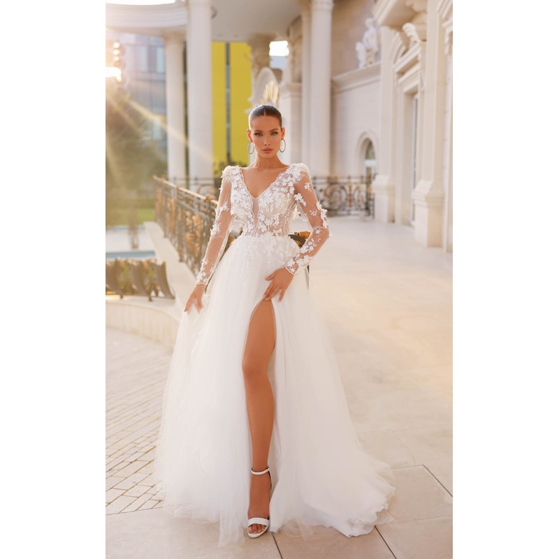 Tina Holly Couture TF318 Dress Off White