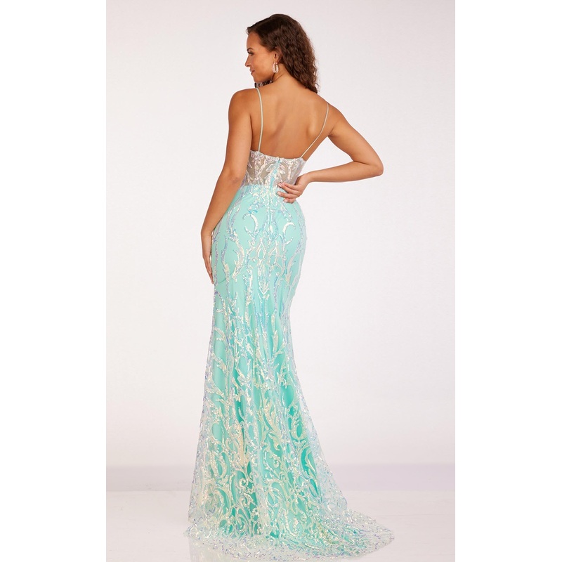 Abby Paris 90228 Dress Turquoise