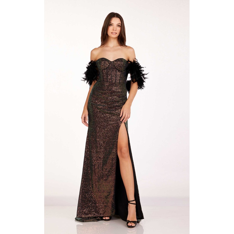 Abby Paris 90254 Dress Black