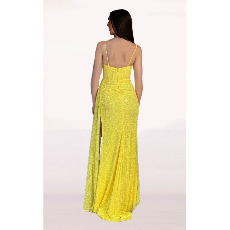 Abby Paris 90266 Dress Fuchsia