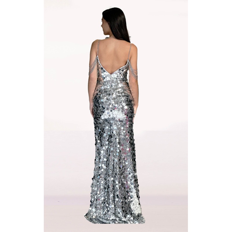 Abby Paris 90272 Dress Silver
