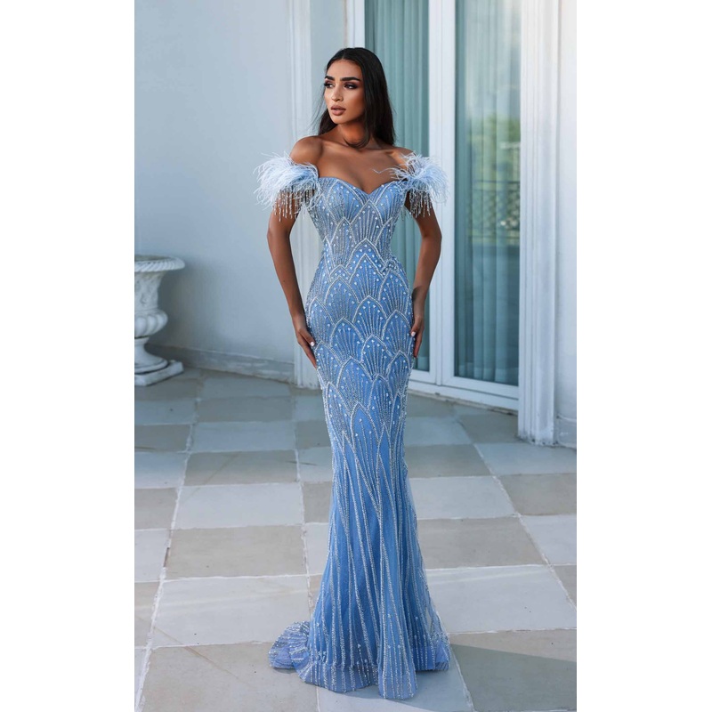 Portia and Scarlett PS23994 Dress Blue