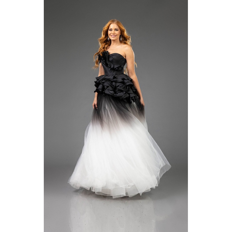 Terani 251P4270 Dress Black/Ivory