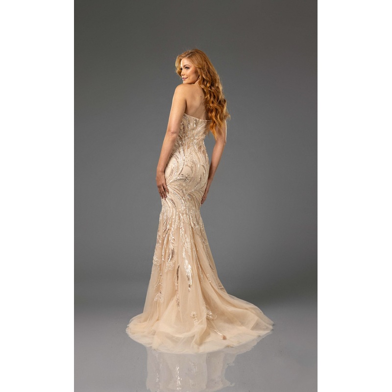 Terani 251P4388 Dress Champagne