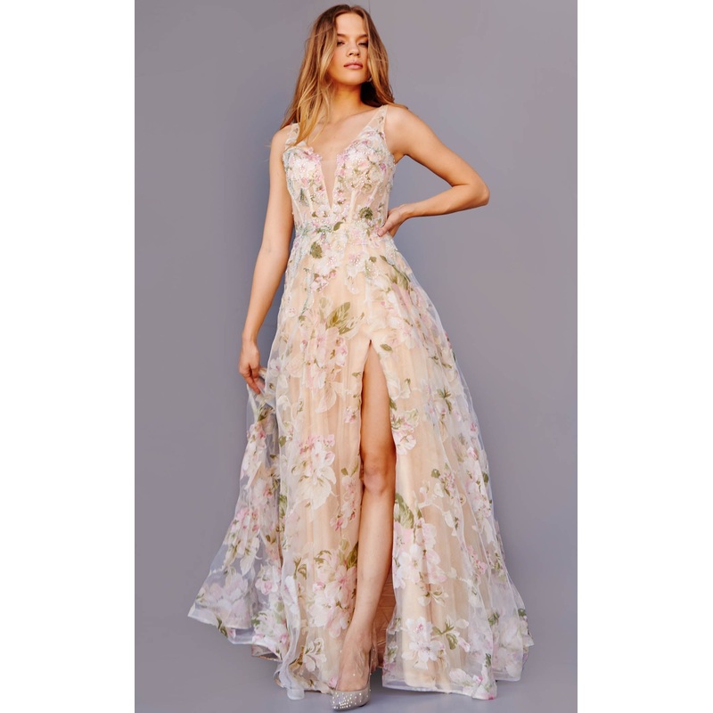 Jovani JVN23697BG Dress Print