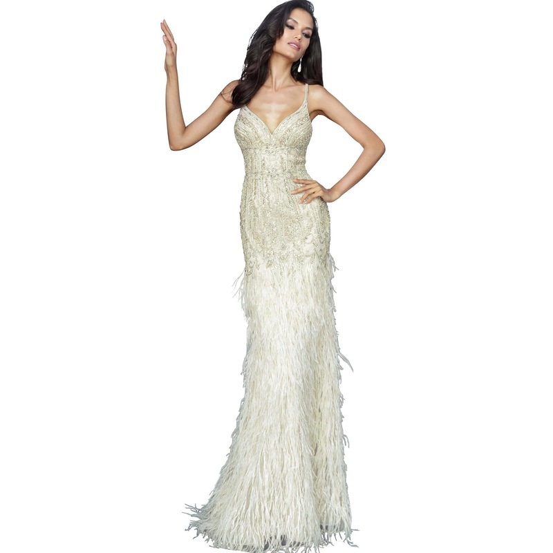 Jovani 68827BG Dress Cream