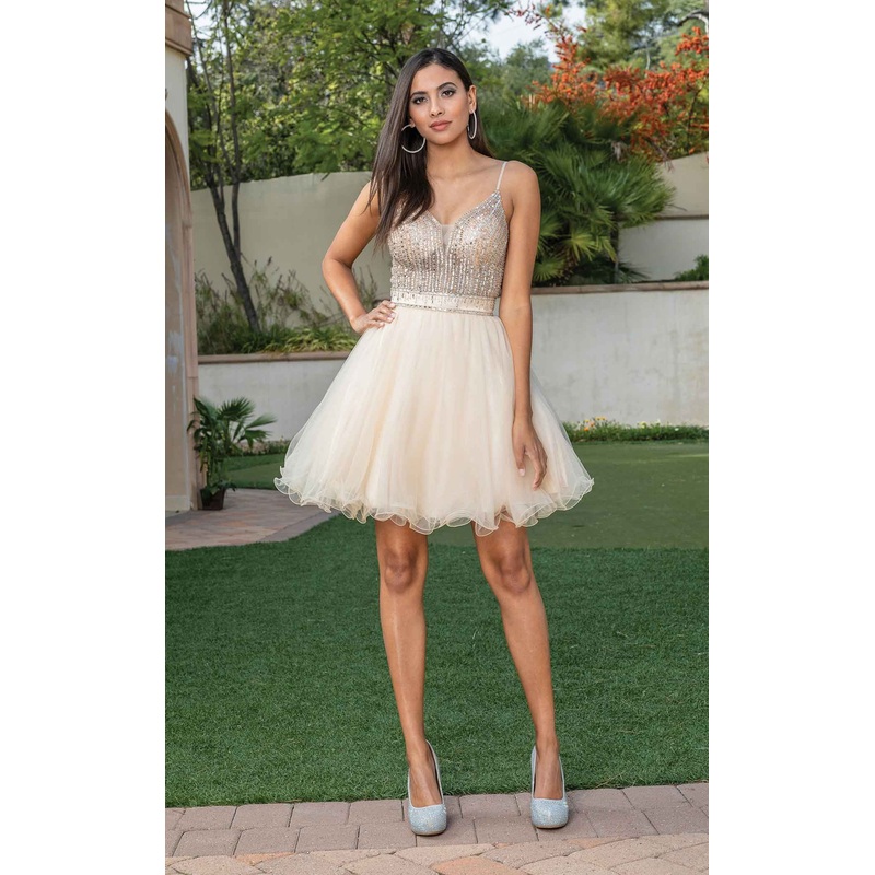 Dancing Queen 3313 Dress Gold