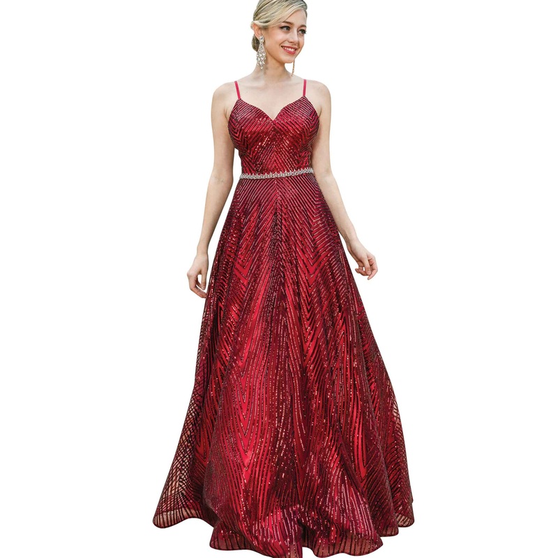 Dancing Queen 4197 Dress Burgundy